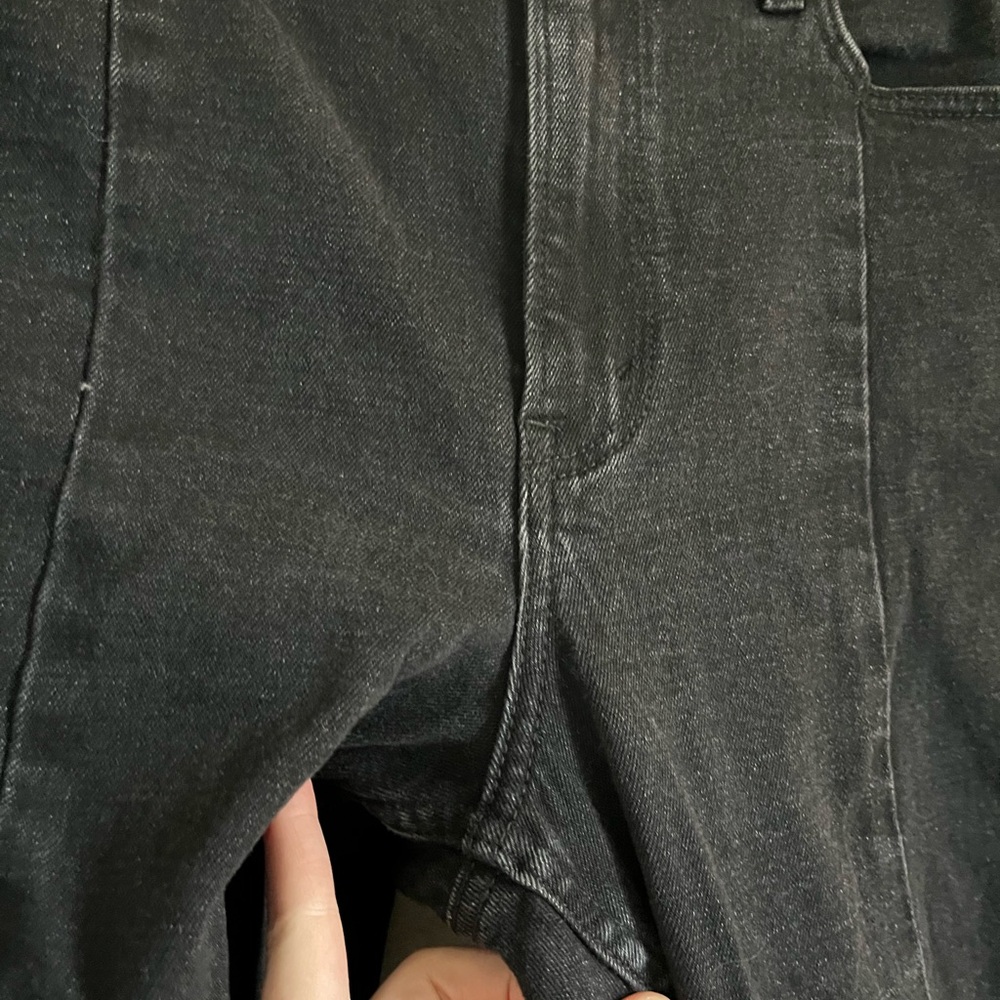 Abercrombie Fitch The Skinny High Rise Black Jeans Ankle Slit Curve Love 29 8XS - Picture 4 of 8